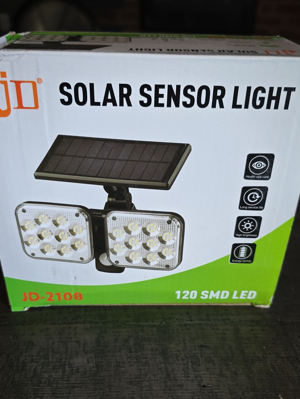 Solar Sensor Light - Black Solar-Powered 120 SMD LED (-2108)